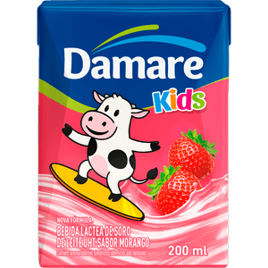 BEBIDA LACTEA DAMARE TP 200ML MORANGO